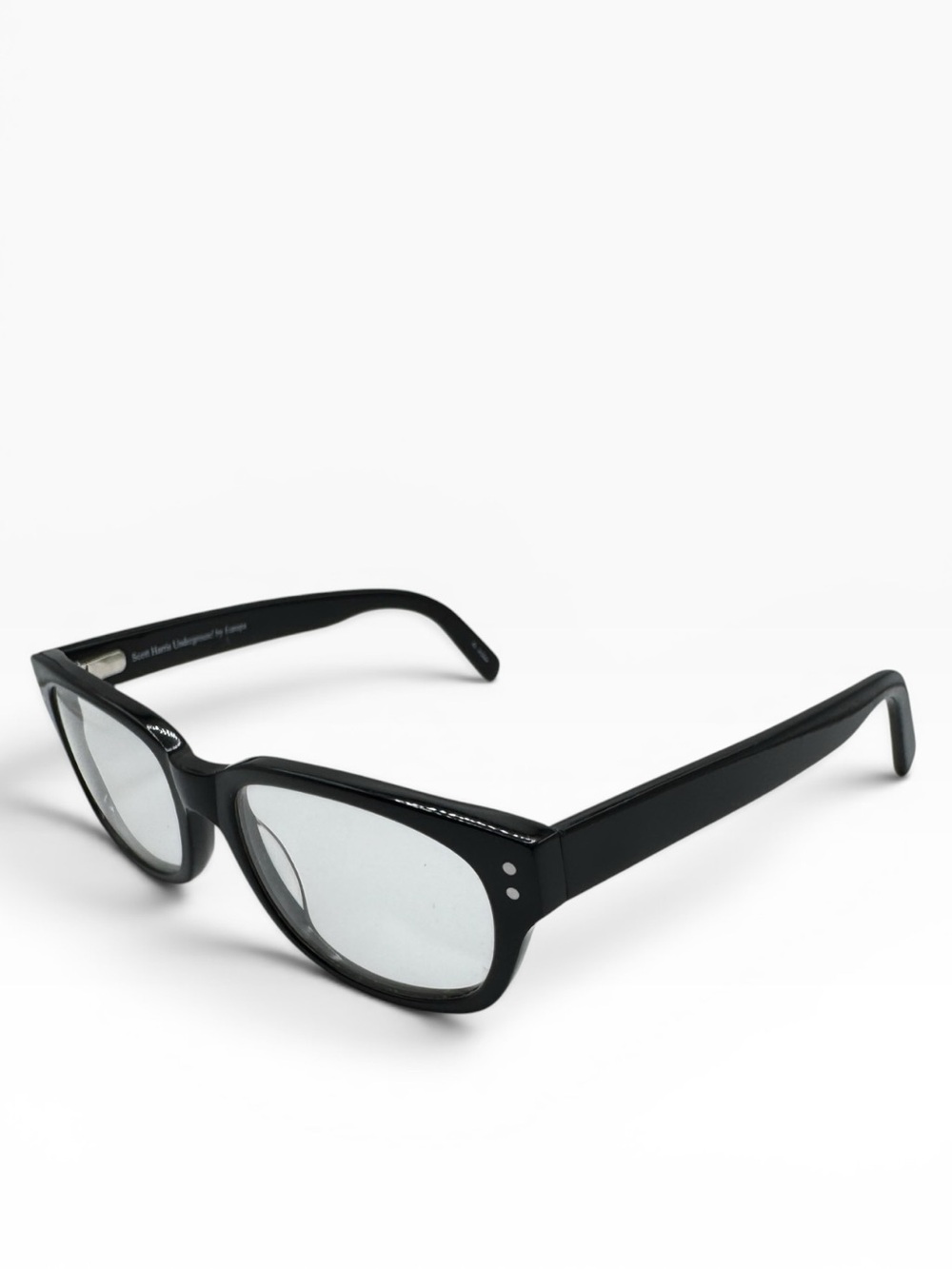 Scott Harris Underground Europa UG-06 Black Acetate Eyeglass Frames 51-18-142 - Picture 2 of 9